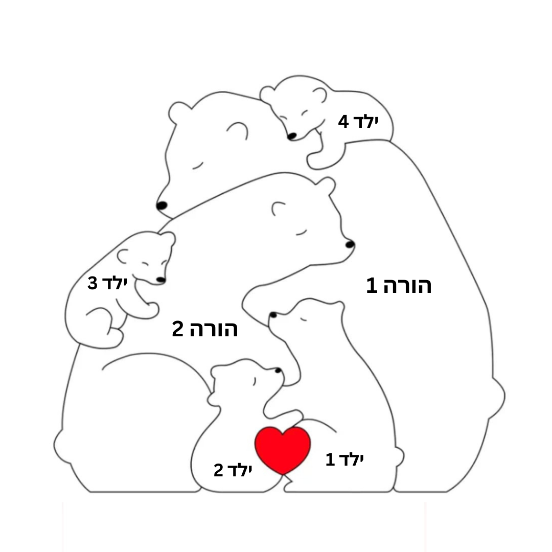 ™BearHug - מתנה מרגשת בעיצוב אישי